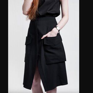 Acne Studios- Pine Patch Skirt in Black- NWOT- 36/6